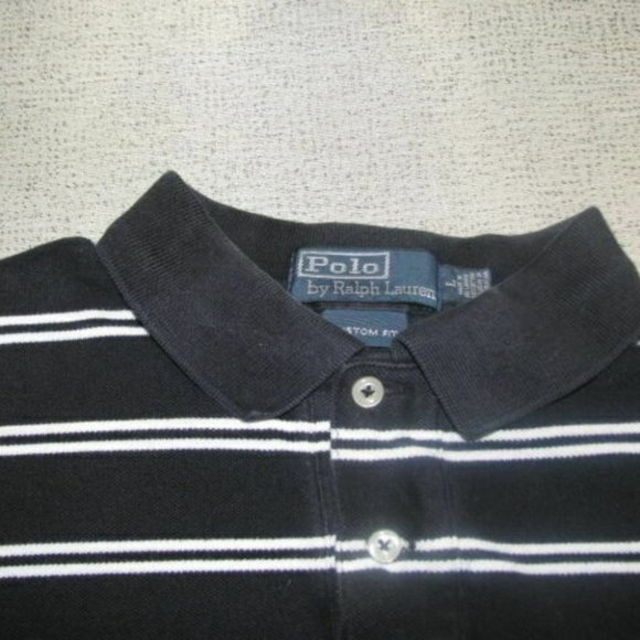 Ralph Lauren Boys Shirt Polo Custom Fit, Striped, Side Slits, High/Low S… - Picture 9 of 16